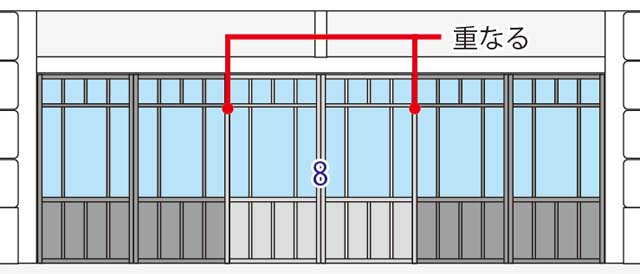 photo_GM店看板建築 窓枠セット