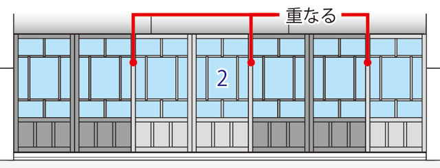 photo_GM店蔵、むしこ造り窓枠セットD